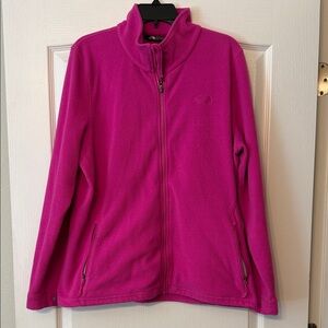 The North Face Pink Full-Zip Fleece Jacket